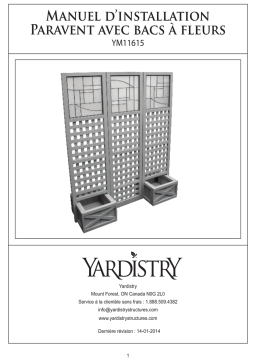 Yardistry Regency Privacy Screen Manuel utilisateur