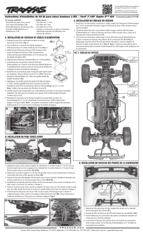 Manuel du Traxxas Raptor R 4X4 - Instructions d'installation | Fixfr