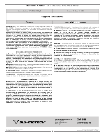 SW-Motech KFT.05.845.30000/B Manuel d'utilisation | Fixfr