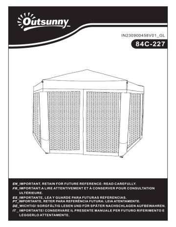 Manuel d'utilisation Outsunny 84C-227CG | Fixfr