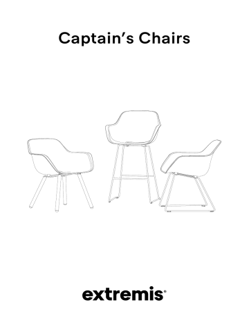 Captain’s sliding chair | Captain's high sliding chair | Extremis Captain's Pipe Chair Manuel utilisateur | Fixfr