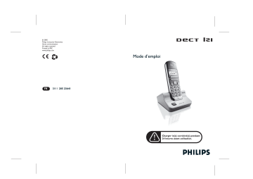 Manuel utilisateur Philips DECT1214S/19 | Fixfr