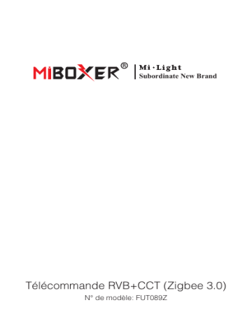 Manuel Miboxer FUT089Z - Télécommande Zigbee 3.0 | Fixfr