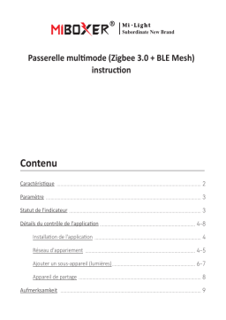 Manuel du propriétaire ZB-BOX3 - Miboxer