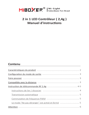 Miboxer E3-RF Manuel du propriétaire - Télécharger PDF | Fixfr