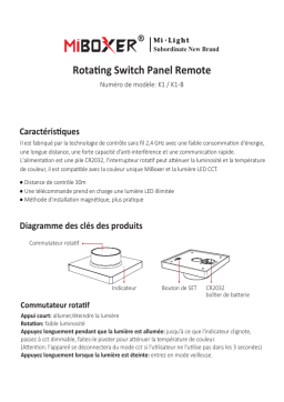 Miboxer K1 Manuel du propriétaire: Contrôle d'éclairage LED
