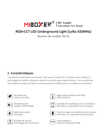 Manuel d'utilisation Miboxer RD-9L - Téléchargement PDF | Fixfr