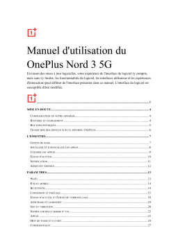 Manuel d'utilisation OnePlus Nord 3 5G - Lire en ligne