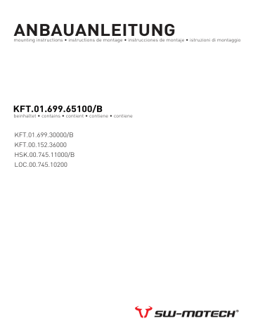 SW-Motech KFT.01.699.65100/B Manuel d'utilisation | Fixfr