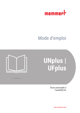 Manuel de l'utilisateur Memmert U plus - Télécharger PDF