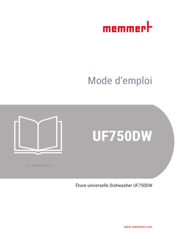 Manuel d'utilisation Memmert UF750DW - Étuve universelle | Fixfr