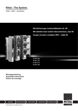 Manuel utilisateur Rittal SV 9677.010 - Coupe-circuit à fusibles HPC