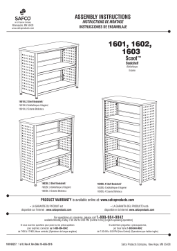 Safco Scoot 1601 Manuel utilisateur