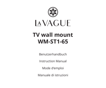 Manuel d'utilisation La Vague WM-ST1-65 - Support mural TV | Fixfr