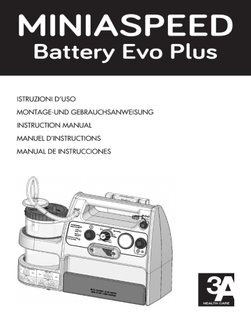 3A HEALTH CARE MINIASPEED Battery Evo Plus Manuel d'utilisation | Fixfr