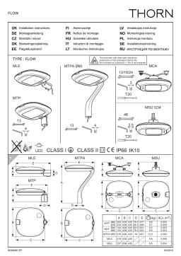 Thorn FLOW MLE Guide d'installation - Manuel d'utilisation