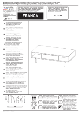 Manuel utilisateur easyfurn FRANCA Z7.T14 Series