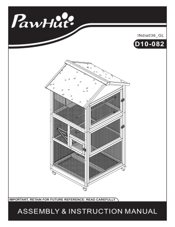 PawHut D10-082 Manuel utilisateur | Fixfr