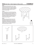 Manuel d'utilisation de la table d'appoint Vista de Crate and Barrel