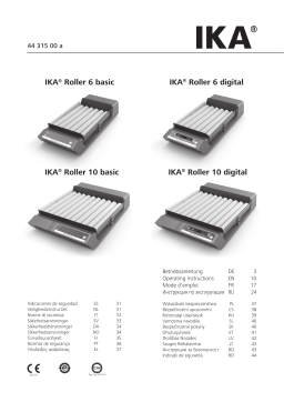 IKA Roller 6 basic Manuel d'utilisation - Téléchargez le PDF gratuit