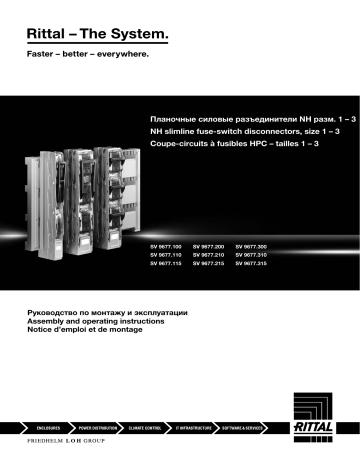 Rittal SV 9677.315 Manuel d'utilisation | Fixfr