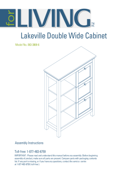 Manuel d’utilisation de l’armoire Lakeville Double Wide Cabinet 063-3869-6