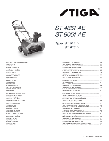 Manuel utilisateur Stiga ST 515 Li | Fixfr