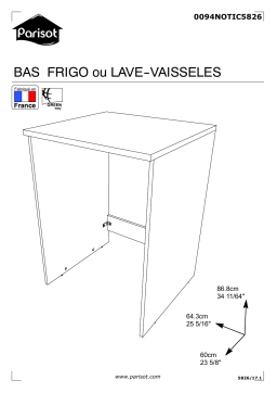 Manuel du propriétaire Parisot PA246302 - Instructions d'installation