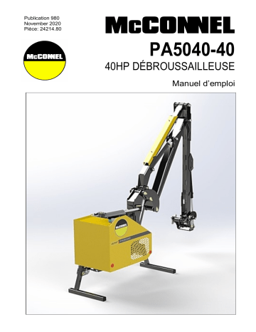 McConnel PA5040-40 Series Mode d'emploi | Fixfr