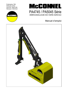 Manuel McConnel PA4745 / PA5045 - Débroussailleuse Agricole