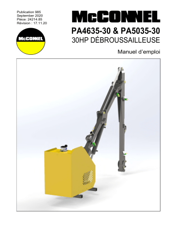 McConnel PA4635-30 & PA5035-30 Series Mode d'emploi | Fixfr