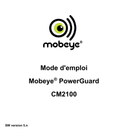 Mobeye CM2100 Manuel du propriétaire