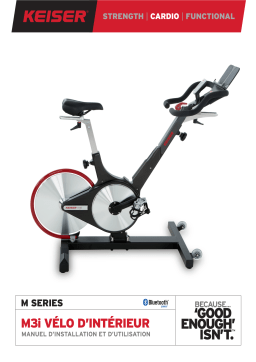 Keiser M3i INDOOR GROUP CYCLE Mode d'emploi