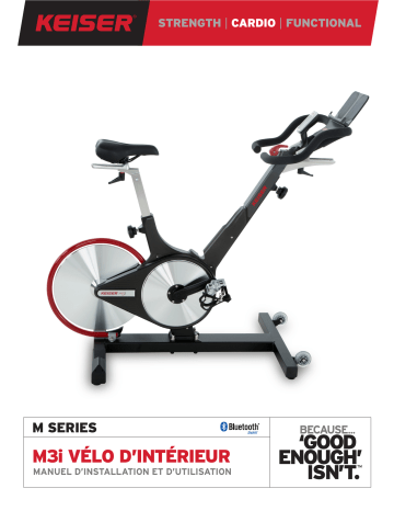 Keiser M3i INDOOR GROUP CYCLE Mode d'emploi | Fixfr