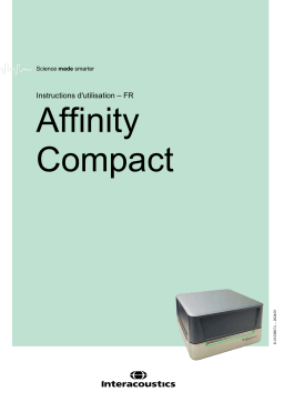Manuel d'utilisation Interacoustics Affinity Compact