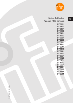 Manuel d'utilisation IFM DTE905 - Lire en ligne ou télécharger