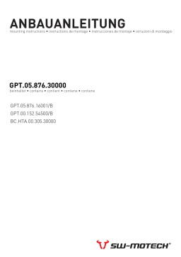 SW-Motech GPT.05.876.30000 - Manuel d'installation