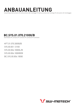 SW-Motech BC.SYS.01.070.21000/B Manuel utilisateur