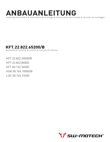 Manuel d'utilisation SW-Motech KFT.22.822.65200/B | Fixfr