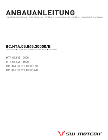Manuel utilisateur BC.HTA.05.845.30000/B - SW-Motech | Fixfr