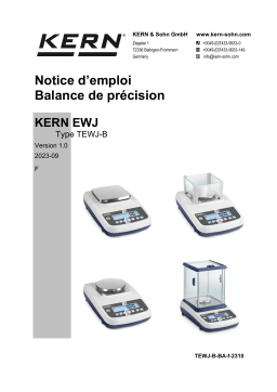 KERN TEWJ 600-2M-B - Manuel d'utilisation