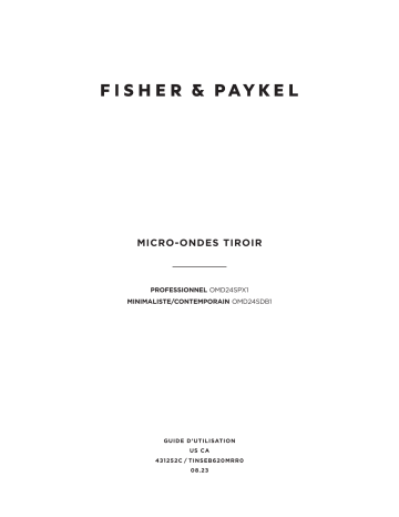 Manuel d'utilisation Fisher & Paykel OMD24SPX1 - Four à micro-ondes tiroir | Fixfr