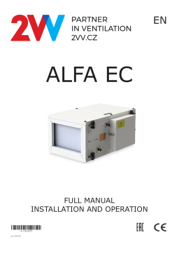 Manuel d'utilisation ALFA COMFORT EC - 2VV