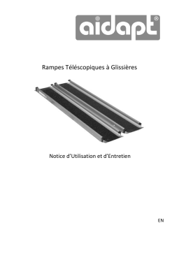 Manuel d'utilisation Aidapt VA147M - Rampe télescopique à glissières