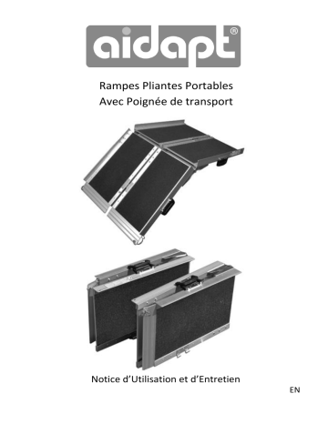 Manuel d'utilisation Aidapt VA143D  - Rampe Pliante Portable | Fixfr