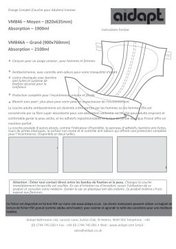 Manuel d'utilisation Aidapt VM846 - Télécharger PDF