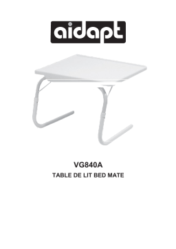 Aidapt VG840A Manuel utilisateur - Table de lit