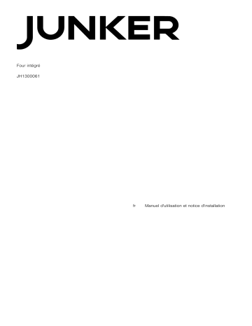 Junker JH1300061 Guide d'installation | Fixfr