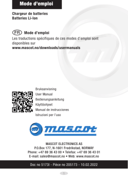 Manuel utilisateur MASCOT Li-Ion: Chargeur de batterie lithium-ion