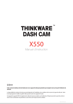Thinkware X550 Manuel utilisateur